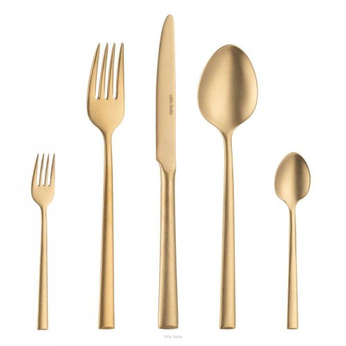 Sztućce Villa Italia - INVICTA VINTAGE GOLD - Zestaw sztućców na 12 osób 60 elementów 