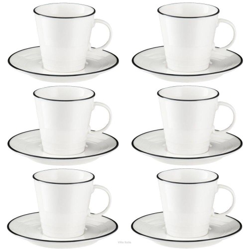 Porcelana Villa Italia - Nostalgia - Komplet filiżanek do kawy herbaty 250 ml 6 szt