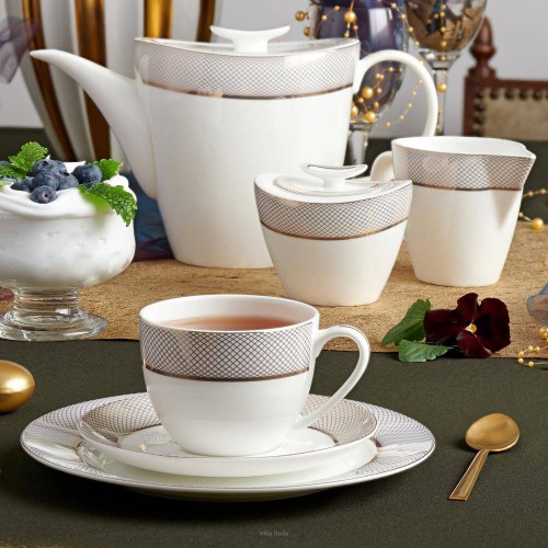 Porcelana Villa Italia - GLAMOUR - serwis kawa/herbata 12 os.  