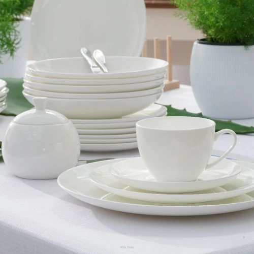 Porcelana Villa Italia - Boston White - Serwis herbaciany na 6 osób