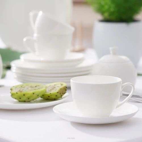 Porcelana Villa Italia - Boston White - Serwis herbaciany na 12 osób 