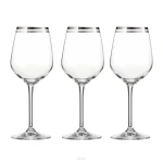 Kieliszki Villa Italia - APULIA PLATIN - komplet 6 kieliszków wina czerwonego 350 ml 