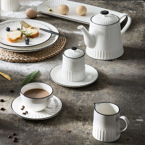 Porcelana Villa Italia - PILLAR - Serwis do herbaty porcelanowy na 12 os. 