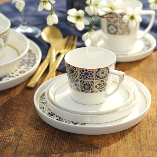 Porcelana Villa Italia -  AZULEA- Serwis kawowy na 12 osób  