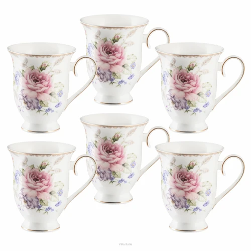 Porcelana Villa Italia - KATE - Zestaw kubków 340 ml 6 szt.