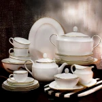 Porcelana Villa Italia - CAMILLA - Serwis obiadowo kawowy na 12 osób z wazą 