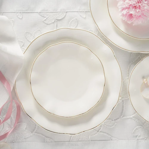 Porcelana Villa Italia - SANDRINE - Zestaw do ciasta porcelanowy na 6 osób