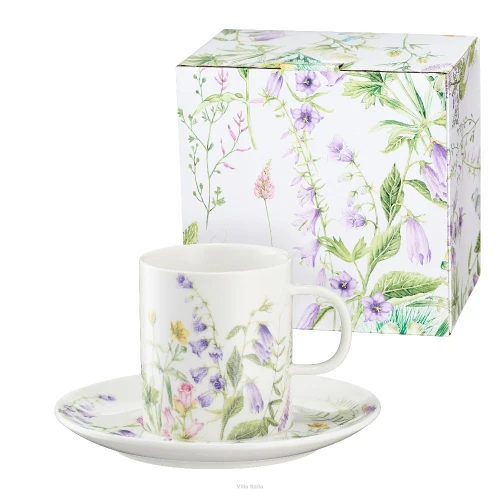 Porcelana Villa Italia -VIOLA - Filiżanka do kawy zespodkiem 180 ml 