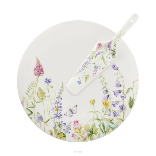 Porcelana Villa Italia -VIOLA - Talerz do ciasta / Patera z łopatką 31 cm