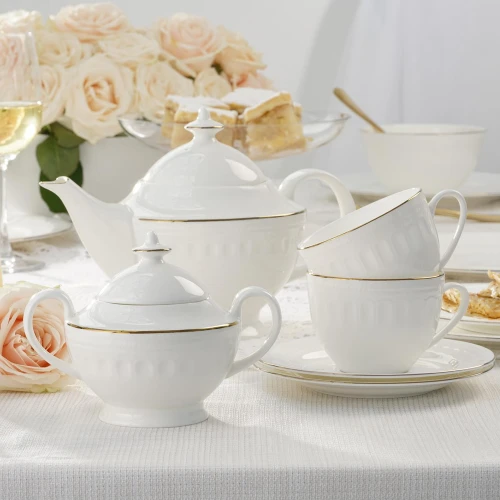 Porcelana Villa Italia - Mesyna Gold - serwis kawa/herbata 12/27