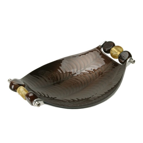 Villa Italia - Queen czekoladowy - Salaterka owalna 25 cm