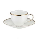 Porcelana Villa Italia - CAMILLA - Filiżanka do espresso porcelanowa 100 ml ze spodkiem
