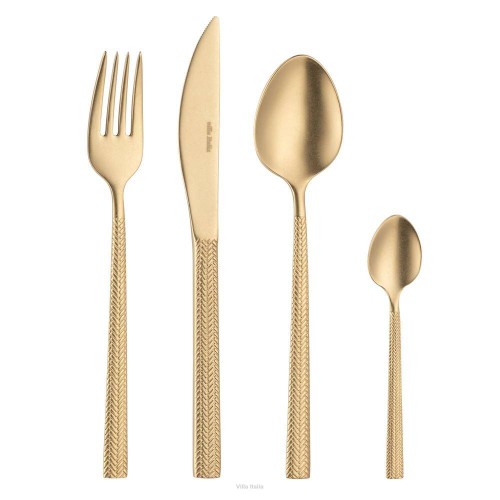 Sztućce Villa Italia - HERA VINTAGE GOLD - Zestaw sztućców na 12 osób 48 elementów
