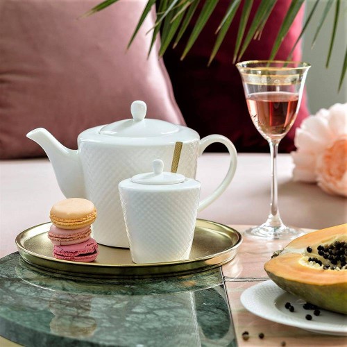 Porcelana Villa Italia -Bari White - serwis  herbaciany 6/15