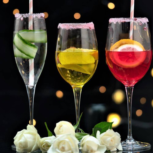 Kieliszki Villa Italia - Monalisa - komplet 18 kieliszków gładkich