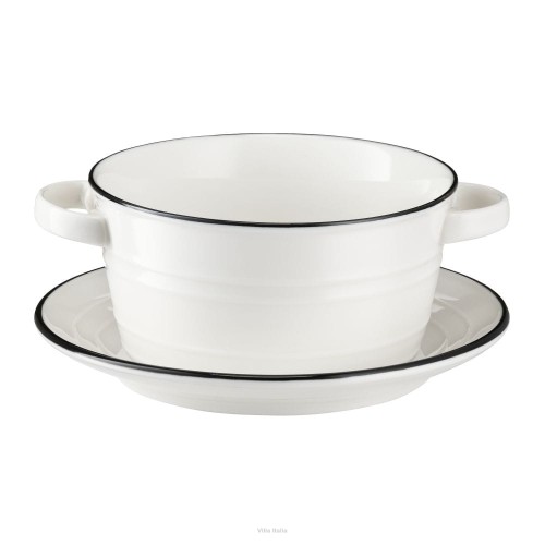 Porcelana Villa Italia - Nostalgia - Bulionówka ze spodkiem porcelanowa