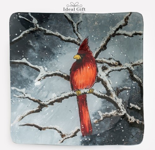 Villa Italia - Gil - Salaterka płytka / talerz 30 x 30 cm, szkło