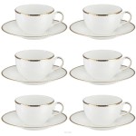 Porcelana Villa Italia - CAMILLA - Komplet filiżanek porcelanowych 330 ml 6 sztuk