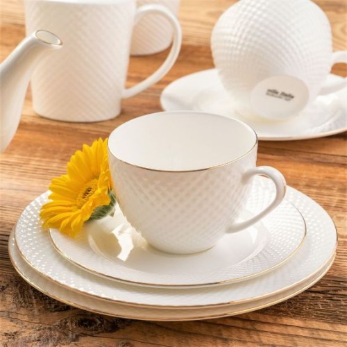 Porcelana Villa Italia - Bari Gold - serwis do  kawy/herbaty 12/27