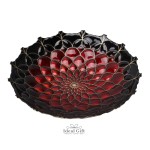 Villa Italia - Robusta czarno-czerwona salaterka średnica 40 cm   