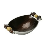 Villa Italia - Queen czekoladowy - Salaterka owalna - głęboka 20 cm